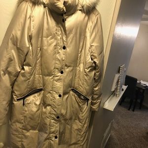 Hilary Radley Long Puffer Coat -